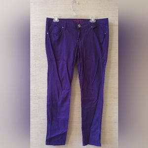 Arizona Jeanco Stretch Straight Leg Purple Jeans (13)